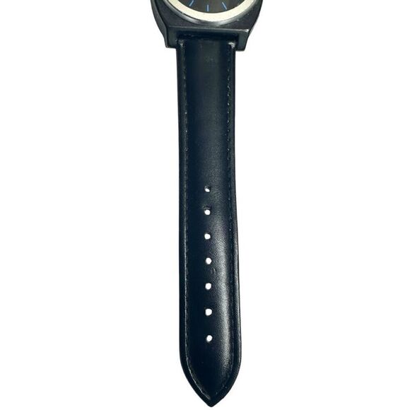 Nixon Minimal The Time Teller Designer 100M Diver Watch Polycarbonate Black Blue - Picture 5 of 9